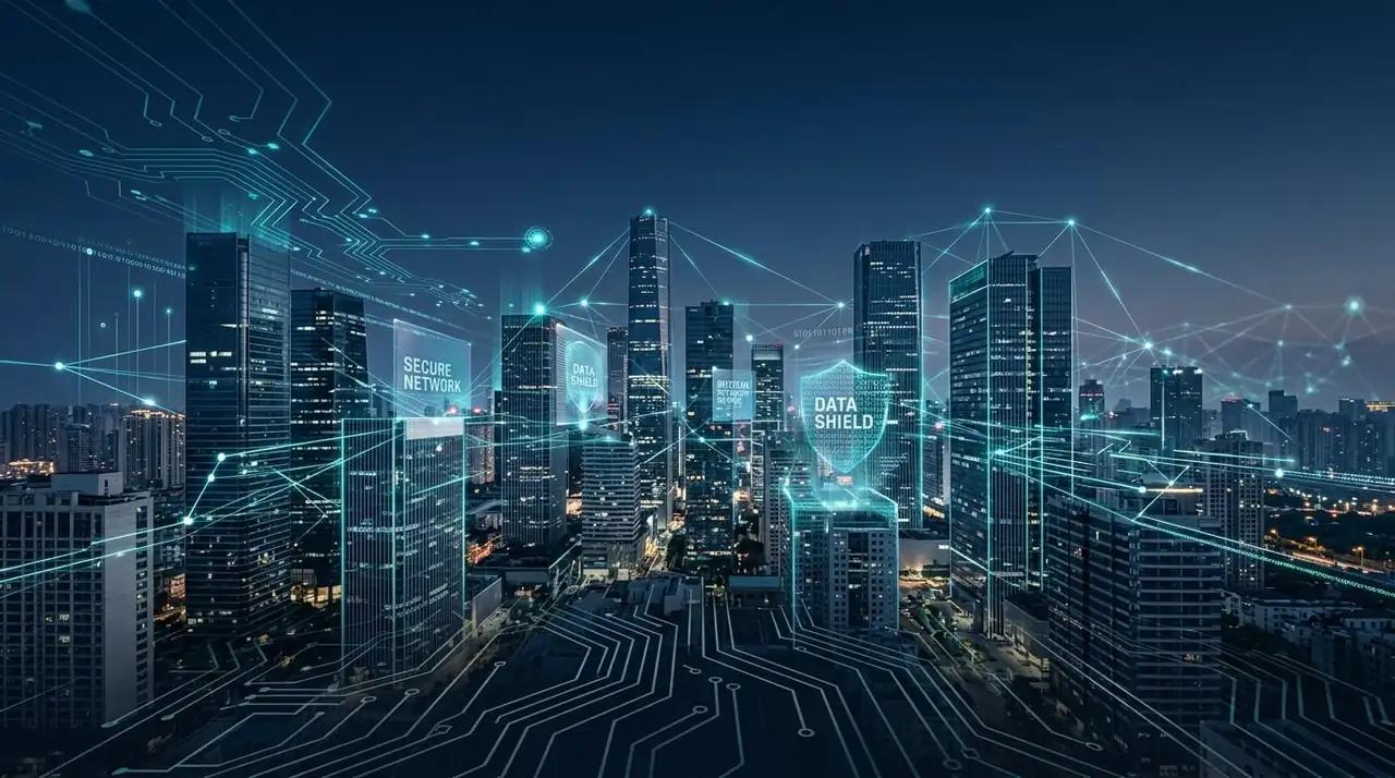 Digital network visualization representing enterprise technology infrastructure